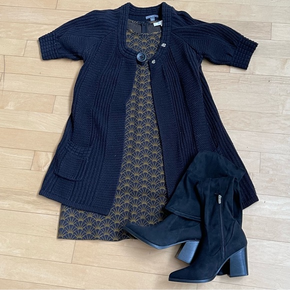 Apt. 9 Sweaters - Apt. 9 Chunky Black Sweater/Coatigan - Size SMALL